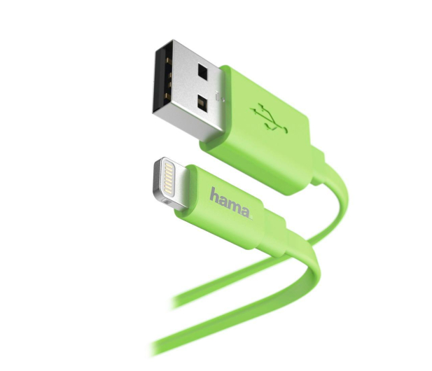 HAMA USB-Lightning 1.2m MFI taśmowy zielony - 1387544 - zdjęcie 3